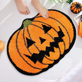 Maxbell Halloween Pumpkin Floor Mat Modern Indoor Door Mat for Porch Hallway Holiday 50cmx80cm
