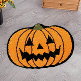 Maxbell Halloween Pumpkin Floor Mat Modern Indoor Door Mat for Porch Hallway Holiday 60cmx90cm