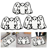 Maxbell Halloween Ghost Floor Mat Modern Indoor Door Mat for Kitchen Hallway Bedroom 40cmx60cm