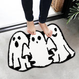 Maxbell Halloween Ghost Floor Mat Modern Indoor Door Mat for Kitchen Hallway Bedroom 40cmx60cm