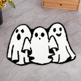 Maxbell Halloween Ghost Floor Mat Modern Indoor Door Mat for Kitchen Hallway Bedroom 40cmx60cm