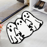 Maxbell Halloween Ghost Floor Mat Modern Indoor Door Mat for Kitchen Hallway Bedroom 50cmx80cm