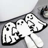Maxbell Halloween Ghost Floor Mat Modern Indoor Door Mat for Kitchen Hallway Bedroom 60cmx90cm