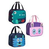 Maxbell Insulated Lunch Box Waterproof Food Delivery Bag Portable Insulated Bag Tote Dinosaur