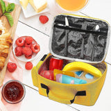 Maxbell Lunch Box Bag Cute Lightweight Food Bento Handbag for Children School Travel