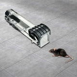 Maxbell Mouse Trap Mouse Catching and Release Mouse Cage for Garden Yard Garage Middle Clear