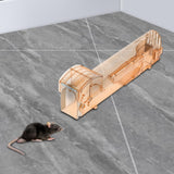 Maxbell Mouse Trap Mouse Catching and Release Mouse Cage for Garden Yard Garage Light Brown