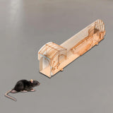 Maxbell Mouse Trap Mouse Catching and Release Mouse Cage for Garden Yard Garage Light Brown