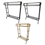 Maxbell Clothes Organizer Rack with Shelf Clothing Rack for Balcony Cloakroom Shirts Black