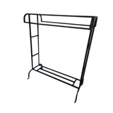 Maxbell Clothes Organizer Rack with Shelf Clothing Rack for Balcony Cloakroom Shirts Black