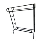 Maxbell Clothes Organizer Rack with Shelf Clothing Rack for Balcony Cloakroom Shirts Black