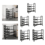 Maxbell Storage Shelves with Wheels Metal Shelving Rack for Basement Bathroom Pantry 80cmx108cm