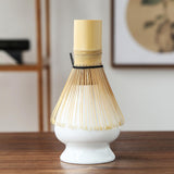 Maxbell Matcha Whisk Set Portable Matcha Whisk Matcha Set for Starter Tea Lover Home Brown Cyan White