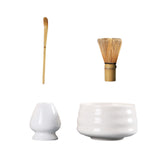 Maxbell Matcha Whisk Set Portable Matcha Whisk Matcha Set for Starter Tea Lover Home White