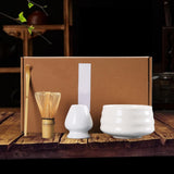 Maxbell Matcha Whisk Set Portable Matcha Whisk Matcha Set for Starter Tea Lover Home White
