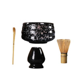 Maxbell Matcha Whisk Set Portable Matcha Whisk Matcha Set for Starter Tea Lover Home Black