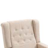 Maxbell Arm Pushing Recliner Chair, Modern Button Tufted Wingback Push Back Recliner