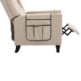 Maxbell Arm Pushing Recliner Chair, Modern Button Tufted Wingback Push Back Recliner