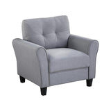 Maxbell 35" Modern Living Room Armchair Linen Upholstered Couch Furniture for Home