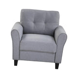 Maxbell 35" Modern Living Room Armchair Linen Upholstered Couch Furniture for Home