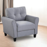 Maxbell 35" Modern Living Room Armchair Linen Upholstered Couch Furniture for Home