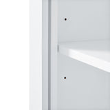 Maxbell Tall Bathroom Storage Cabinet, Cabinet with Two Doors and One Drawer,