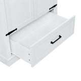 Maxbell Tall Bathroom Storage Cabinet, Cabinet with Two Doors and One Drawer,