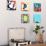 Maxbell 6Pcs Vinyl Record Display Shelves Wall Rack for Album Home Living Room