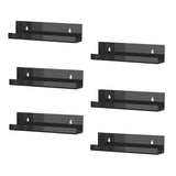 Maxbell 6Pcs Vinyl Record Display Shelves Wall Rack for Album Home Living Room