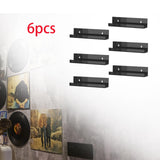 Maxbell 6Pcs Vinyl Record Display Shelves Wall Rack for Album Home Living Room