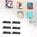 Maxbell 6Pcs Vinyl Record Display Shelves Wall Rack for Album Home Living Room
