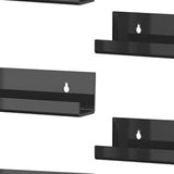 Maxbell 6Pcs Vinyl Record Display Shelves Wall Rack for Album Home Living Room