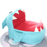 Maxbell Cute Shark Kids Sofa No Stuffing Animal Storage Bag Chair for Playroom Decor