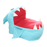 Maxbell Cute Shark Kids Sofa No Stuffing Animal Storage Bag Chair for Playroom Decor