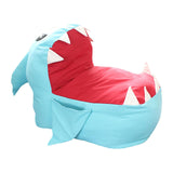 Maxbell Cute Shark Kids Sofa No Stuffing Animal Storage Bag Chair for Playroom Decor