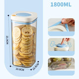 Maxbell Airtight Food Container Food Storage Container for Coffee Beans Sugar Snacks 1800 ML