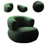 Maxbell Single Sofa Soft Comfortable Nordic Floor Sofa for Dorm Bedroom Reading Room Green