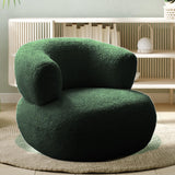 Maxbell Single Sofa Soft Comfortable Nordic Floor Sofa for Dorm Bedroom Reading Room Green