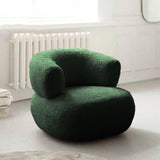 Maxbell Single Sofa Soft Comfortable Nordic Floor Sofa for Dorm Bedroom Reading Room Green