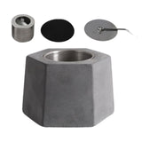 Maxbell Tabletop Fire Pit Alcohol Fireplace Warm Fire Bowl for Garden Holiday Office Dark Gray