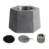 Maxbell Tabletop Fire Pit Alcohol Fireplace Warm Fire Bowl for Garden Holiday Office Dark Gray