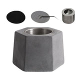 Maxbell Tabletop Fire Pit Alcohol Fireplace Warm Fire Bowl for Garden Holiday Office Dark Gray