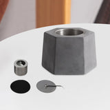 Maxbell Tabletop Fire Pit Alcohol Fireplace Warm Fire Bowl for Garden Holiday Office Dark Gray