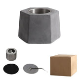 Maxbell Tabletop Fire Pit Alcohol Fireplace Warm Fire Bowl for Garden Holiday Office Dark Gray
