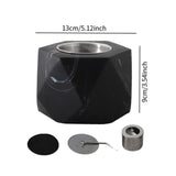 Maxbell Small Fire Pit Easy to Use Portable Fireplace for Courtyard Smores  Black