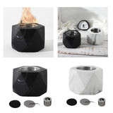Maxbell Small Fire Pit Easy to Use Portable Fireplace for Courtyard Smores  Black