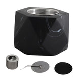 Maxbell Small Fire Pit Easy to Use Portable Fireplace for Courtyard Smores  Black