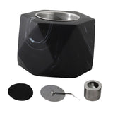 Maxbell Small Fire Pit Easy to Use Portable Fireplace for Courtyard Smores  Black