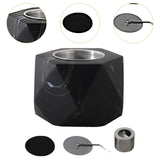 Maxbell Small Fire Pit Easy to Use Portable Fireplace for Courtyard Smores  Black