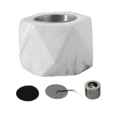 Maxbell Small Fire Pit Easy to Use Portable Fireplace for Courtyard Smores  White